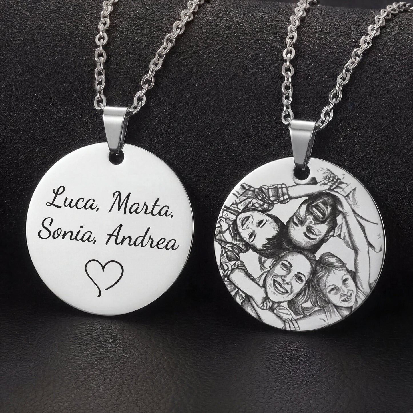 Collana con Fotoincisione