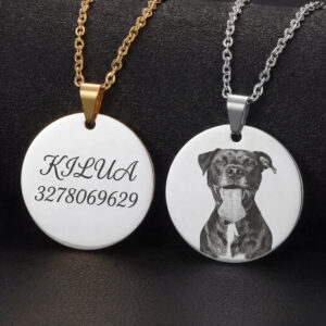 Collana in acciaio con fotoincisione - immagine 5
